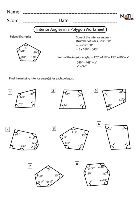 angle measurement of a hexagon|finding angles in a polygon.